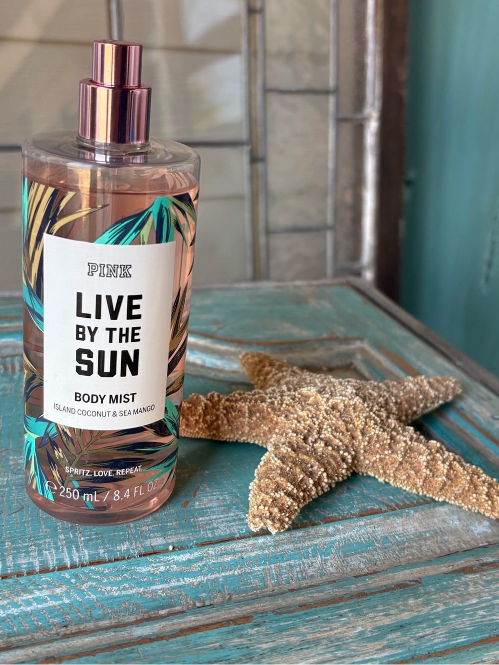 Victoria's Secret LIVE BY THE SUN Retired Fragrance Mist Spray 8.4 oz. (NO LID)